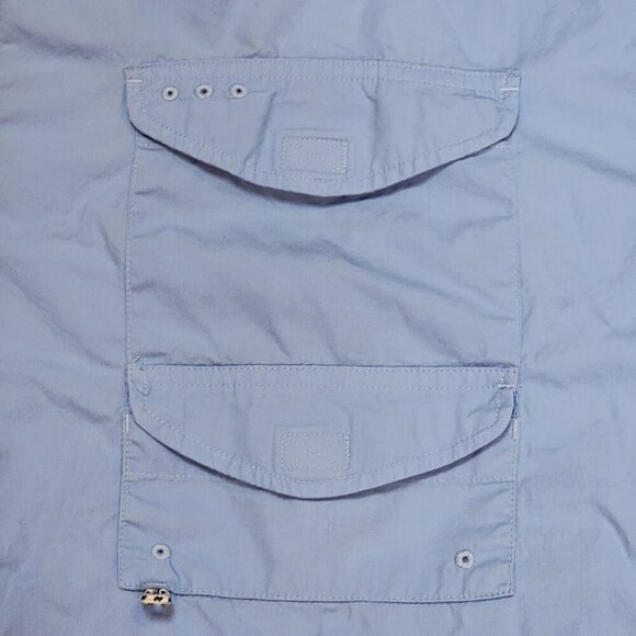 Columbia Bonehead Fishing Shirt 4XL Long Sleeve Light Blue - Picture 6 of 12